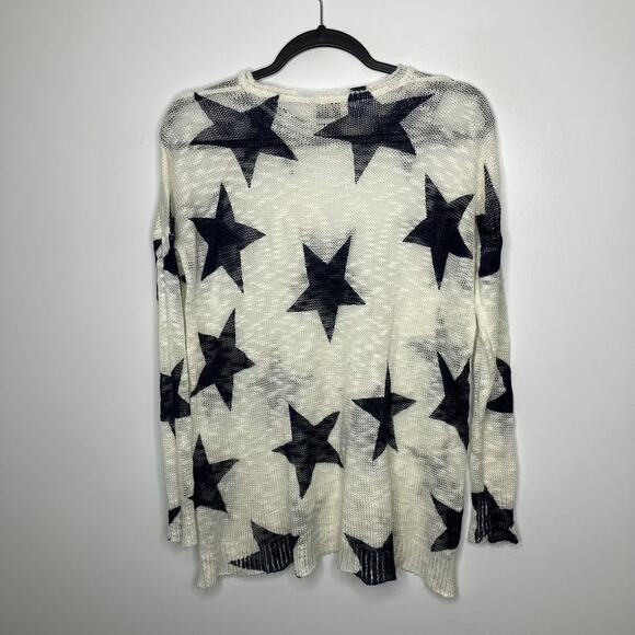 SHOW ME YOUR MUMU SMYM Bonfire Sweater Stars Navy Cream Small - Picture 3 of 5